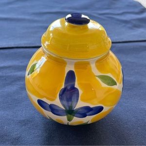 Vintage Dansk Sugar Bowl w/ Lid Hand-Painted